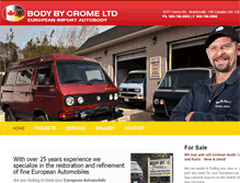 Tablet Screenshot of bodybycrome.com